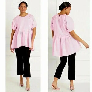 Hill House Babydoll Tunic Top Francesca Ballerina Pink